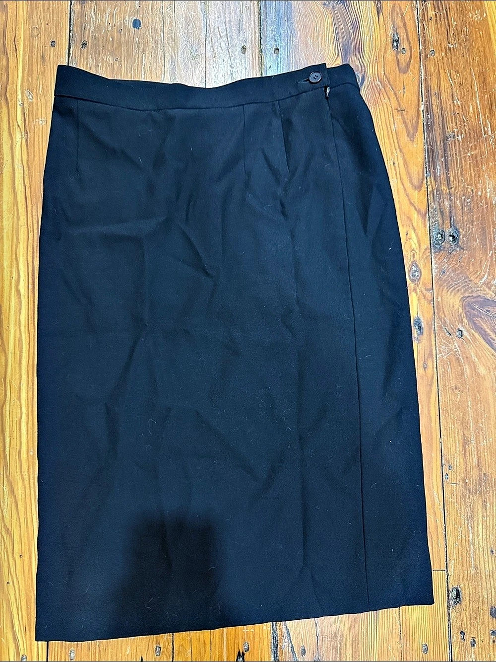 Yves Saint Laurent Black Midi Skirt Size 10 Like New
